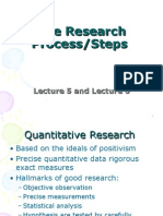 Lecture 5 & 6 the Research Process