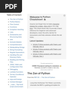 Python Cheatsheet - Python Cheatsheet PDF