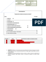 Procedimiento transporte interno residuos sólidos