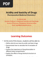 Acidity and Basicity of Drugs