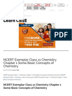 Learn CBSE: NCERT Exemplar Class 11 Chemistry Chapter 1 Some Basic Concepts of Chemistry
