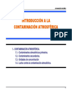 TEMA - INTRODUCCION A LA CONTAMINACION ATMOSFERICA