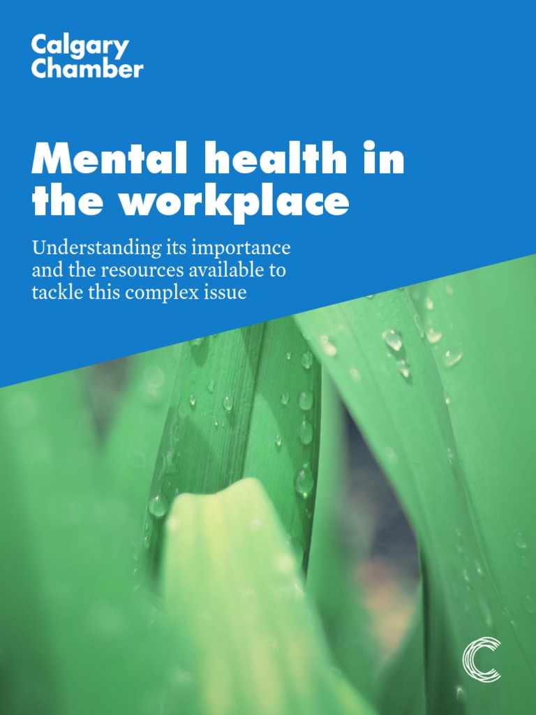 Mental Health in The Workplace | PDF | Mental Health | Mental Disorder
