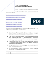 Instrumentos de Evaluación Educación Ambiental