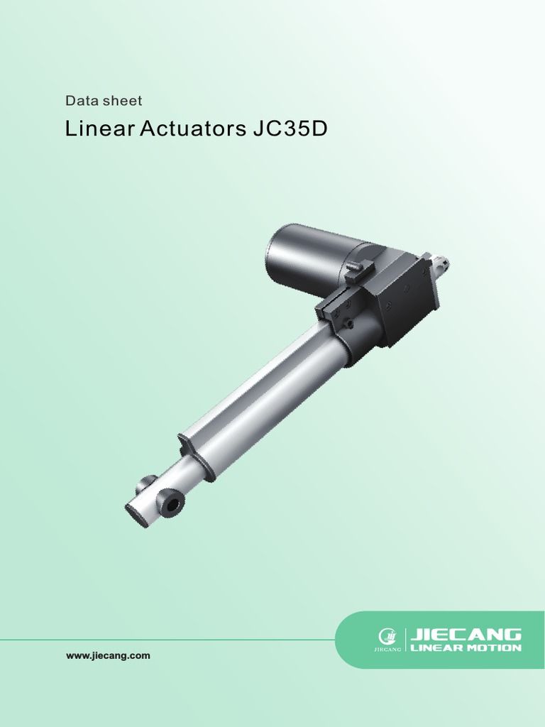 Linear Actuators JC35D: Data Sheet | Download Free PDF | Electric Motor ...