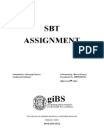 SBT Assignment