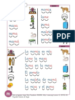 Cartilla Lectura Palabras Con M PDF