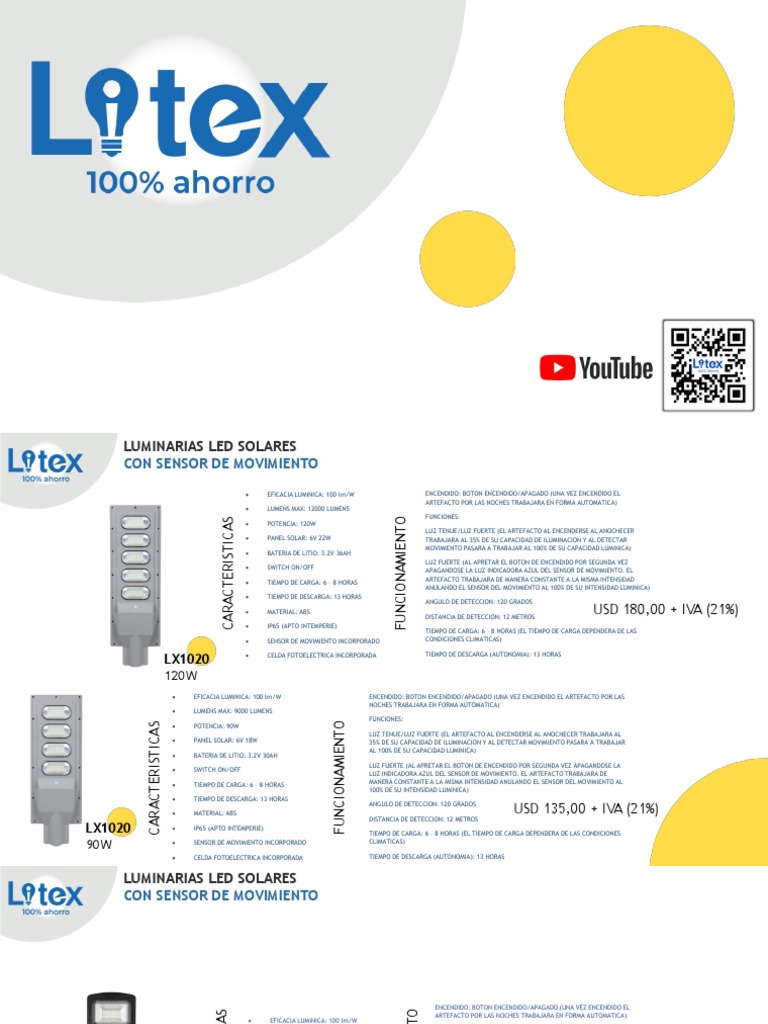 Litex Catalogo Julio 2020 | PDF | Panel solar | Control remoto