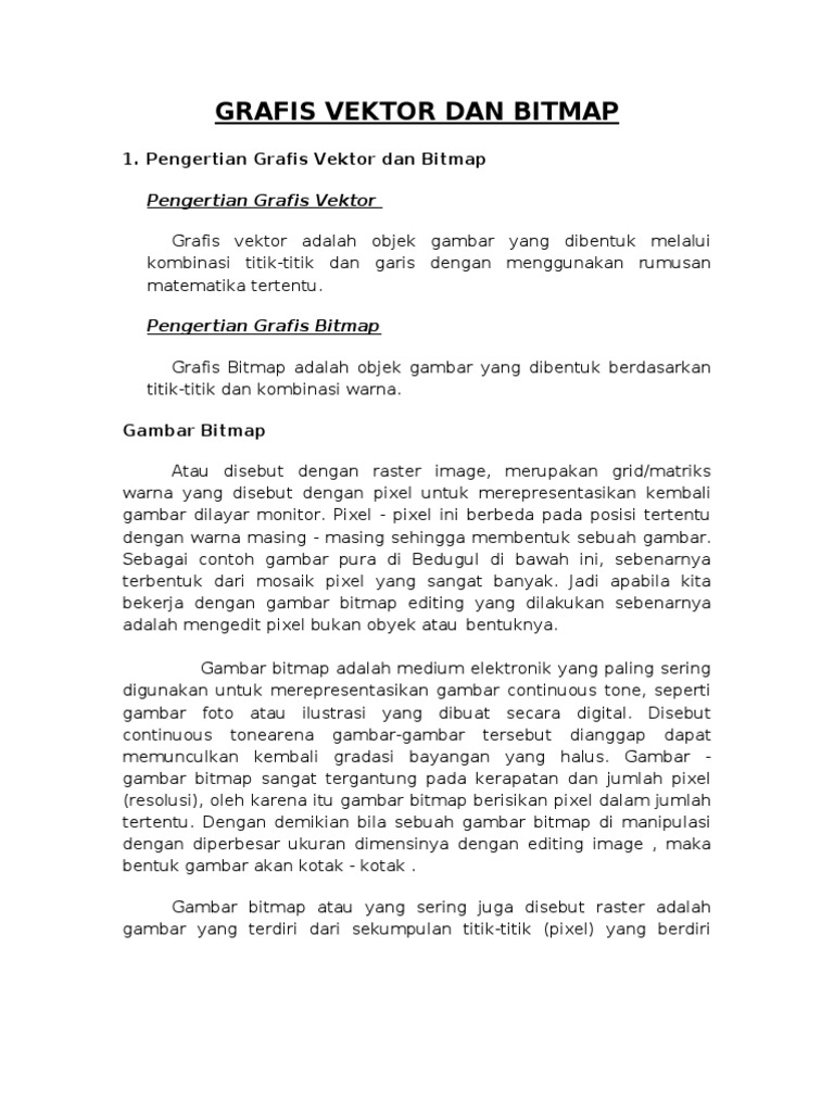 Gambar Bitmap | PDF | Komputer