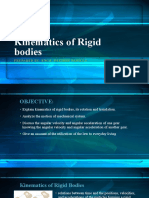 Kinematics of Rigid Bodies Motion