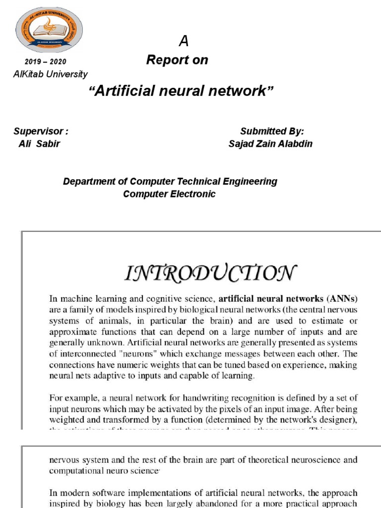 AlKitab University Neural Network Report | PDF | Technology & Engineering