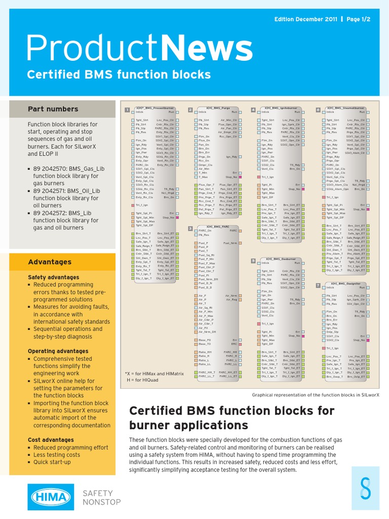 ProductNews Certified BMS Function Blocks PDF | PDF | Fuels | Energy ...