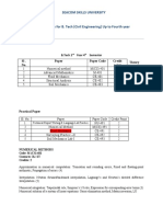 Seacom Skills University: B.Tech 2 Year 4 Semester Theory Paper Sl. No. Paper Paper Code Credit Point