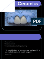 Dental Ceramics Classification and Properties