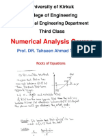 Kirkuk U Mech Eng Numerical Analysis