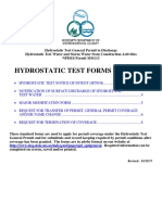 Hydrostatic Test Forms Package: Revised: 03/15/17