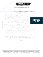 The Flynn Announces No Performances in Main Stage Theater Through End of 2020