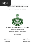 Ch. Devilal State Institute of Engineering and Technology Panniwala Mota, Sirsa