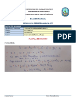 Examen Parcial Termodinamica