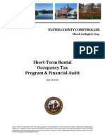 Ulster County Short-Term Rental Occupancy Tax Audit Report