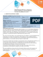 Syllabus Del Curso Pensamiento Administrativo