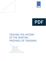 Tracing The History of The Spiritan Province of Tanzania