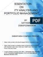 Presentation ON Security Analysis and Portfolio Management: BY Satyasri DSBSPGDMA09044