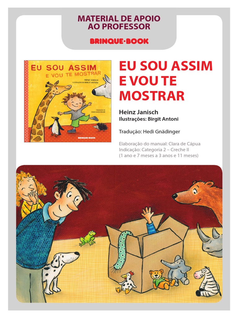 Eu Sou Assim Evoute Mostrar: Material De Apoio Ao Professor | Livros | Cor