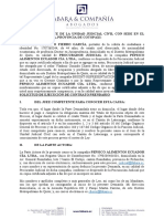 Demanda de Reconocimiento de Documento Privado