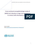 MERS CoV Cross Sectional Seroepi Protocol