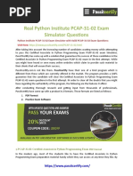 GetCPythonInstitutePCAP3102ExamQuestions2019PDFDumps