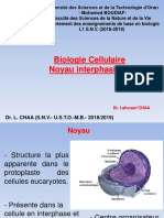 Cours Biologie Cellulaire Noyau Interphasique 2018 2019