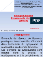 Cours DR CHAA Biologie Cellulaire Cytosquelette 2018 2019