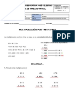 Taller Matemáticas - Multiplicación Por 3 Cifras