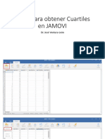 Pasos para Obtener Cuartiles en JAMOVI