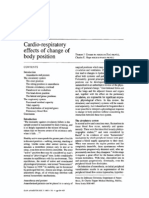 Cardio-Respiratory Effects of Change of Body Position: The Circulatory System