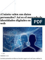 ¿Cuánto Valen Sus Datos Personales? Así Es El Mercado de Identidades Digitales en La Dark Web - Elec
