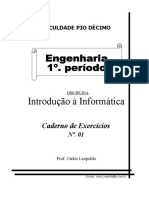 Caderno de Exercícios Nº 01 (Unidades 01 e 02)