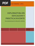 DIPLOMATURA EN EDUCACION Y PRÁCTICA DOCENTE 2013 Jujuy