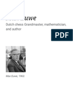 Max Euwe: Dutch Chess Grandmaster, Mathematician, and Author