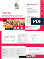 Deep Fryer Double Pan: Model: FFA2002