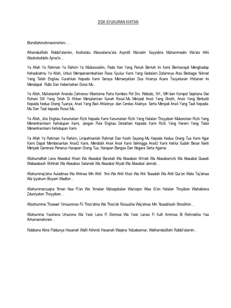 Doa Khitan Pdf