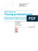 Young Professionals: Instructions For