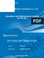 Training Course For PA Fan