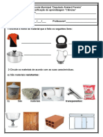 Avaliação de Ciênc. 4º B