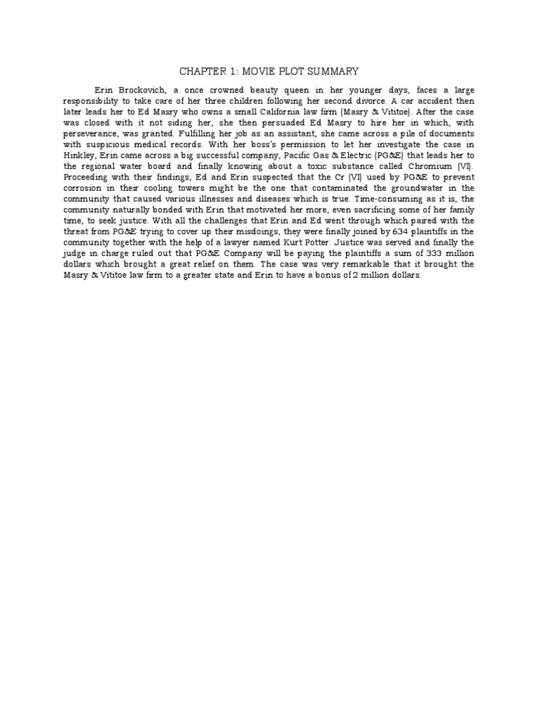 Chapter 1: Movie Plot Summary | Download Free PDF | Nature