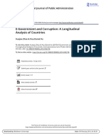 E-Government and Corruption: A Longitudinal Analysis of Countries