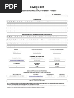 Cover Sheet: For Amended Audited Financial Statement For 2018