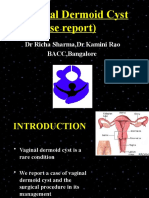 Vaginal Dermoid Cyst (A Case Report) : Eport