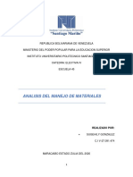 Analisis Del Manejo de Materiales Informe